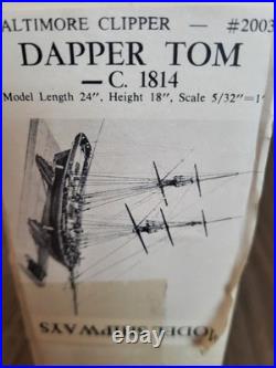 Dapper Tom 2003 Model Shipways Wood Baltimore Clipper 176 Ship Kit