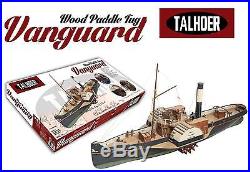 Detailed, New Wooden Model Ship Kit by Disar the Wooden Paddle Tug Vanguard