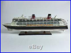 Disney Fantasy Cruise Ship Collectible 32 Handcrafted Wooden Ship Model