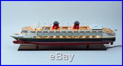 Disney Wonder Cruise Ship Handmade Wooden Ship Model 48 with lights
