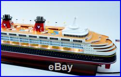 Disney Wonder Cruise Ship Handmade Wooden Ship Model 48 with lights
