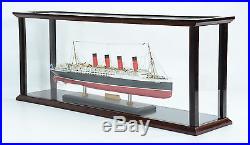 Display Case for Model Ocean Liner 40 Wooden Display Case for Ship Model