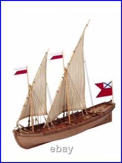 Double Boat 1/72 Wooden Ship Model Kit Static Naval Vessel Master Korabel MK0201