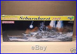 Dragon #1040 German Battleship Scharnhorst 1943 1350 Scale Ship Model Kit