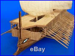 Dusek GREEK TRIREME 480 B. C. Wood Model Ship Kit