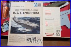 ENTERPRISE AIRCRAFT CARRIER Motorized Kit by ITC, c. 1961, Unbuilt in Clean Box
