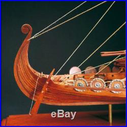 Elegant, Detailed Wooden Model Ship Kit by Amati the Drakkar Viking Longboat