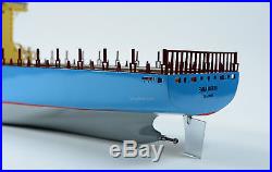 Emma Maersk E-Class Container Ship 48 Handmade Wooden Ship Model RC Ready