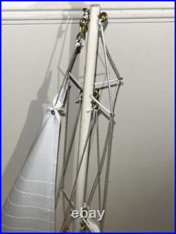 Endeavour America's Cup J Class Yacht Wood Model Ship Kit Boat Sailboat 27