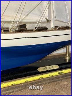 Endeavour America's Cup J Class Yacht Wood Model Ship Kit Boat Sailboat 27