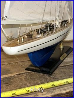 Endeavour America's Cup J Class Yacht Wood Model Ship Kit Boat Sailboat 27