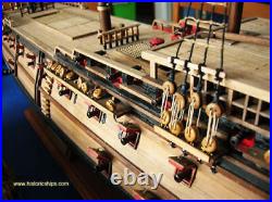 Euromodel Falmouth Finely detailed wooden model ship kit