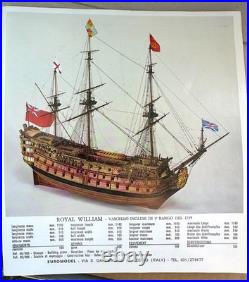 Euromodel HMS Royal William 172 Wooden Ship Model Kit Complete Unbuilt RARE