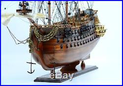 French La Furieux Wooden Tall Ship Model 36