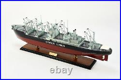 General Cargo Ship James Lykes Handcrafted Wooden Model 30