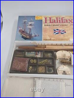 HALIFAX British Colonial Schooner- 1774 Ship Model Kit- Open Box HALIFAX British Colonial Schooner- 1774 Ship Model Kit- Open Box