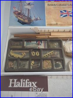 HALIFAX British Colonial Schooner- 1774 Ship Model Kit- Open Box HALIFAX British Colonial Schooner- 1774 Ship Model Kit- Open Box