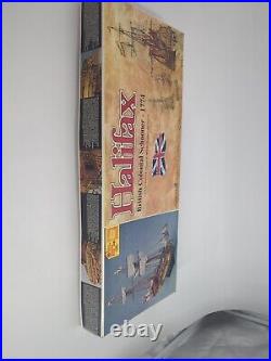 HALIFAX British Colonial Schooner- 1774 Ship Model Kit- Open Box HALIFAX British Colonial Schooner- 1774 Ship Model Kit- Open Box