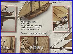 HARVEY Baltimore Clipper Wood Model Ship Scale 158 Ref 22416 Artesania Latina