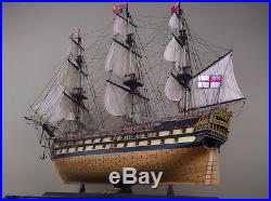 HMS AGAMEMNON 52 wood model ship large scaled British sailing boat