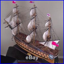 HMS BELLONA 48 wood model ship large scale sailing tall British boat
