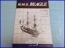 HMS Beagle sailing ship model kit wooden