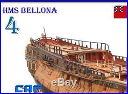 HMS Bellona Scale 1/48 1250mm Session 4 74 Gun Battleship Wood Model Ship Kit
