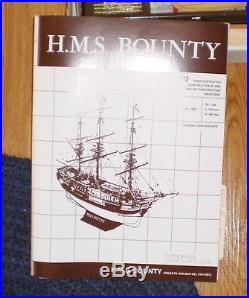 HMS Bounty 164 cale/Wood Ship Model Kit by Mamoli #MV39