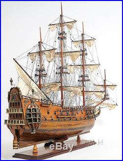 HMS Fairfax Royal Navy Handmade Wooden Tall Ship Model 34 T021