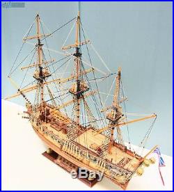 HMS Royal Caroline 1749 Scale 1/50 33'' Wooden Ship Model Kits Sailing Boat Kit