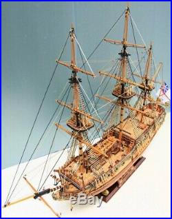 HMS Royal Caroline 1749 Scale 1/50 33'' Wooden Ship Model Kits scale model