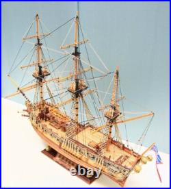 HMS Royal Caroline 1749 Wooden Scale Model Ship Kit 1/50 33'