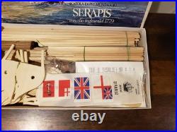 HMS Serapis 1779 Scatola di Premontaggio Wooden Model Kit Italy New Open Box