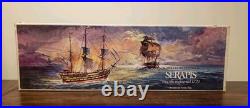 HMS Serapis 1779 Scatola di Premontaggio Wooden Model Kit Italy New Open Box