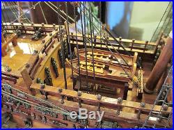 HMS Sovereign of the Seas 1637 Ship 29 Built Wooden Model Boat Assembled