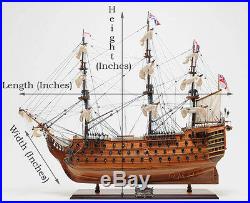 HMS Sovereign of the Seas 1637 Tall Ship 37 Built Wooden Model Boat Assembled