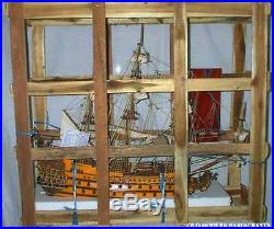 HMS Sovereign of the Seas 1637 Tall Ship 37 Built Wooden Model Boat Assembled
