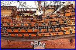 HMS Sovereign of the Seas Tall Ship 1637 Assembled 29 Built Wooden Model Boat