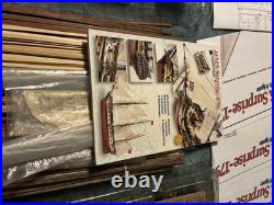HMS Surprise Scale Wood Model Ship Parts Lot