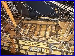 HMS VICTORY Model 43 Handmade Wooden Model Ship Custom Vintage Beautiful Huge