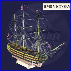 HMS Victory 34'' Wooden Sailing Boat Model DIY Kit Ship Assembly Decoration Gift