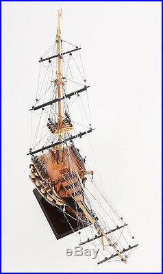 HMS Victory Admiral Nelson Tall Ship Bow Section 28.5 Wood Model Boat Assembled