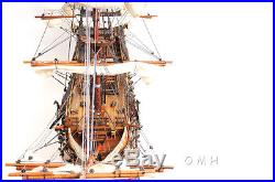 HMS Victory Admiral Nelson Tall Ship Copper Bottom 38 Wood Model Boat Assembled