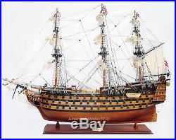 HMS Victory Painted Wood Tall Ship Model 27 British Royal Navy 1774