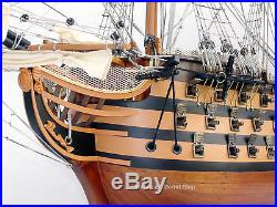 HMS Victory Painted Wood Tall Ship Model 27 British Royal Navy 1774