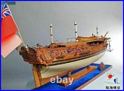 HMY Royal Caroline Scale 1/30 54.7 Solid Wood Model Ship Kit Wood Sailboat Set