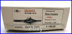 HP Models 1/700 US Navy Battleship BB-48 WWII Series Waterline Resin Model Kit