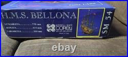 H. M. S. Bellona Gun Ship Corel Wooden Model Kit 1100 H. M. S. Bellona Gun Ship Corel Wooden Model Kit 1100