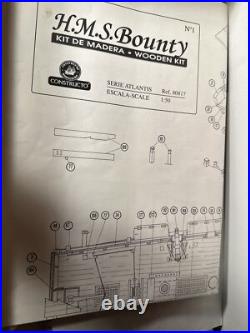 H. M. S Bounty Wooden Ship Model Constructo Kit De Madera- Wooden Kit-Ship-2012