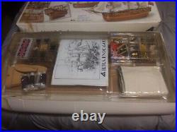 H. M. S. Endeavor Bark 1768 -Wooden Model Ship Kit-Open Box